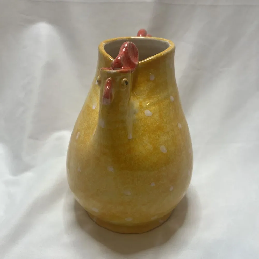 CERAMICHE LE FAVOLOSE‎ Rooster Pitcher Pottery Ceramic Art  8